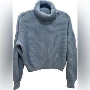 Cozy Blue Turtleneck Sweater